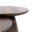 WoonStijl Salontafel Mova rond set van 2 Massief acacia bruin