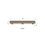 WoonStijl Plafondlamp Bar 3-lichts / Beige