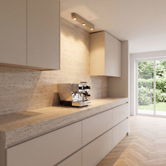 WoonStijl Plafondlamp Bar 3-lichts / Beige