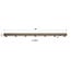 WoonStijl Plafondlamp Bar 7-lichts Beige