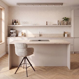 WoonStijl Plafondlamp Bar 7-lichts Beige