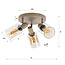 WoonStijl Plafondlamp Sepiora rond 3-lichts Beige