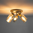 WoonStijl Plafondlamp Sepiora rond 3-lichts Beige