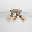 WoonStijl Plafondlamp Sepiora rond 3-lichts Beige