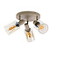 WoonStijl Plafondlamp Sepiora rond 3-lichts Beige