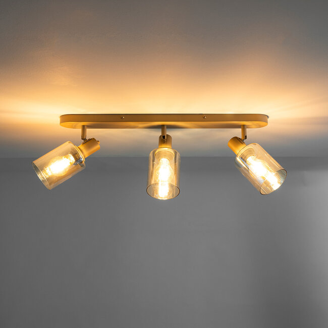 WoonStijl Plafondlamp Sepiora 3-lichts Beige