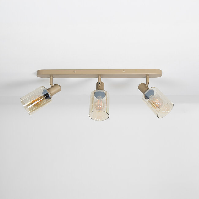 WoonStijl Plafondlamp Sepiora 3-lichts Beige