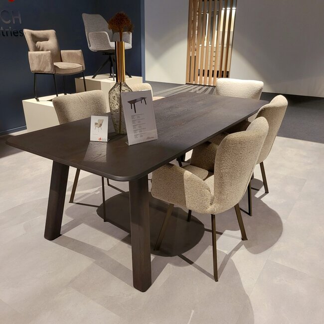 Nijwie Eetkamertafel Salo 220 - Dark Chocolate