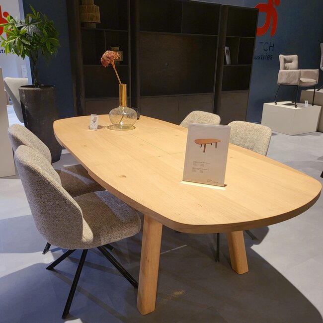 Nijwie Turku eetkamertafel uitschuifbaar 180/240 - Deens ovaal - Natural Oak