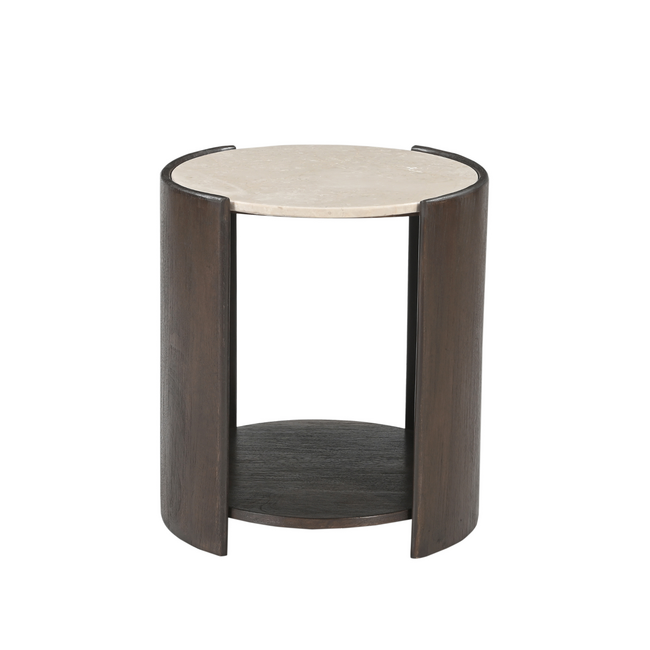 Starfurn Bijzettafel Rune Botticino marmer 45 cm