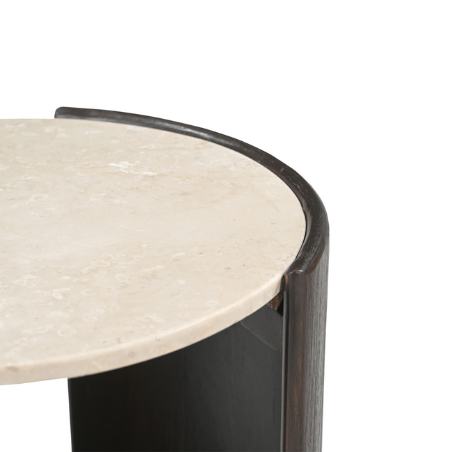 Starfurn Bijzettafel Rune Botticino marmer 45 cm