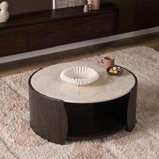 Starfurn Salontafel Rune Botticino marmer 80 cm