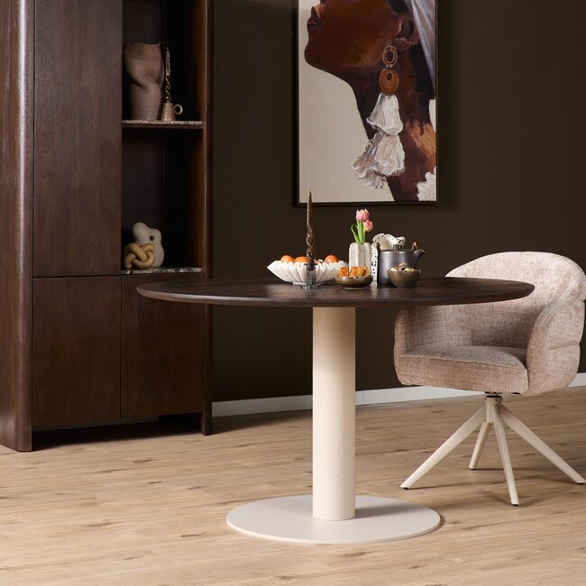 Starfurn Eettafel Ferris Rond Ø110 cm Eiken | Diverse Kleuren & Poten