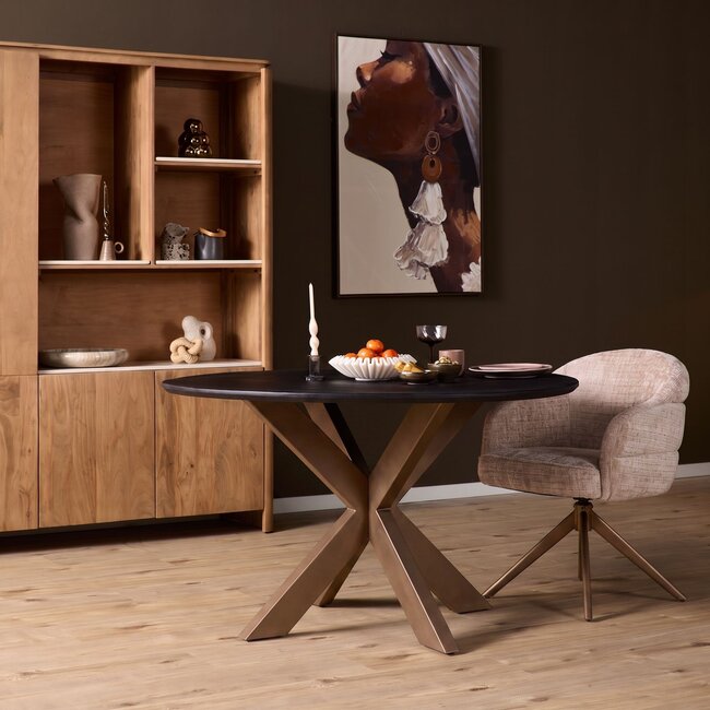 Starfurn Eettafel Ferris Rond Ø110 cm Eiken | Diverse Kleuren & Poten