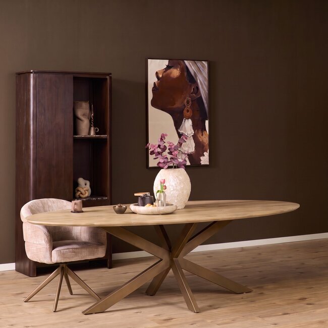 Starfurn Eettafel Ferris Ovaal 180 cm Eiken | Diverse Kleuren & Poten