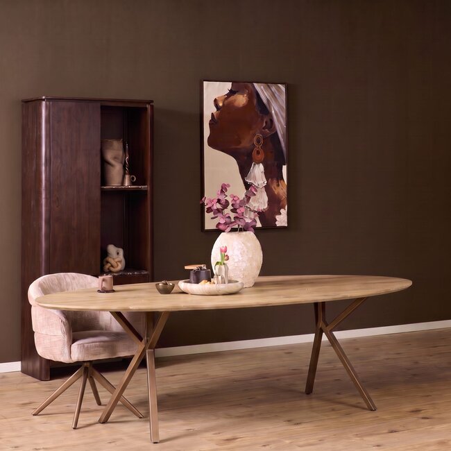 Starfurn Eettafel Ferris Ovaal 180 cm Eiken | Diverse Kleuren & Poten