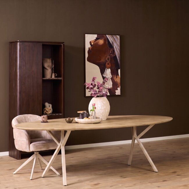 Starfurn Eettafel Ferris Ovaal 180 cm Eiken | Diverse Kleuren & Poten