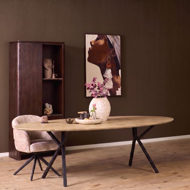Starfurn Eettafel Ferris Ovaal 180 cm Eiken | Diverse Kleuren & Poten