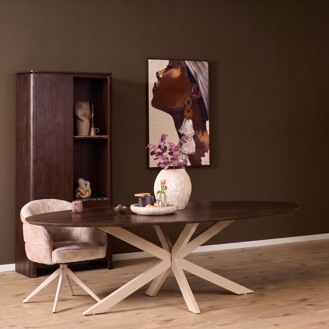 Starfurn Eettafel Ferris Ovaal 210 cm Eiken | Diverse Kleuren & Poten