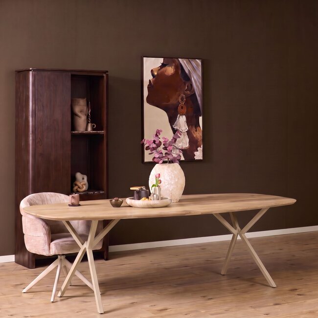 Starfurn Eettafel Ferris Deens Ovaal 280 cm Eiken | Diverse Poten