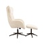 Label51 Draaifauteuil Cute + Hocker | Naturel Sweet | Brons Metaal