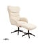 Label51 Draaifauteuil Cute + Hocker | Naturel Sweet | Brons Metaal