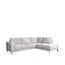 Label51 Hoekbank Luxor Rechts | Naturel Marbella | Zwart Metaal
