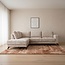Label51 Hoekbank Luxor Links | Naturel Marbella | Zwart Metaal