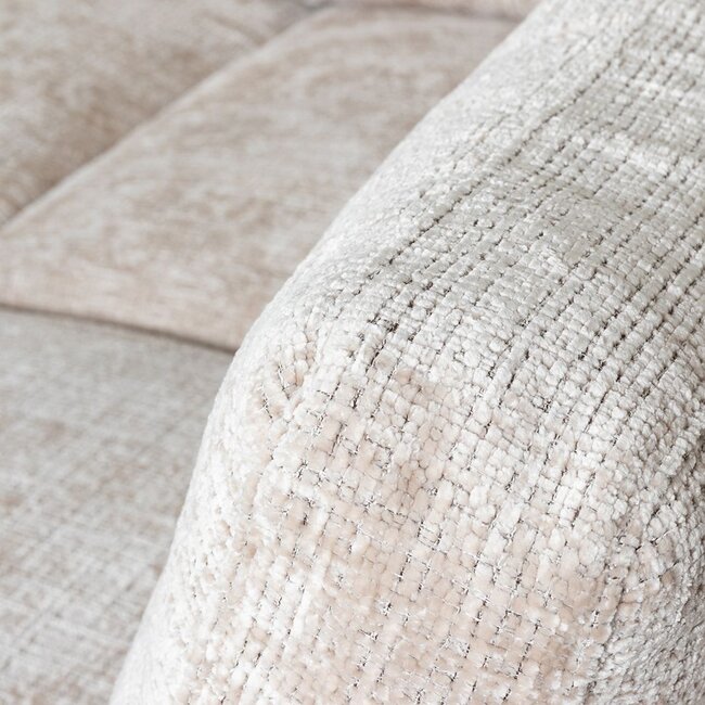 Label51 Hoekbank Luxor Links | Naturel Marbella | Zwart Metaal