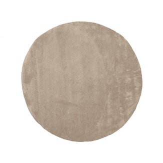 Label51 Vloerkleed Velo Rond | 200x200 cm | Beige Polyester