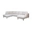 Label51 U bank Luxor Links | Naturel Marbella | Zwart Metaal