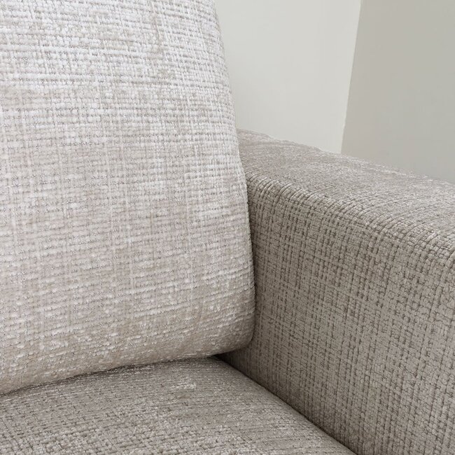 Label51 U bank Luxor Links | Naturel Marbella | Zwart Metaal