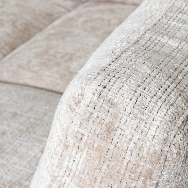 Label51 U bank Luxor Links | Naturel Marbella | Zwart Metaal