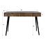 WoonStijl Haltafel / kaptafel Curve 3 lades Acacia Bruin.