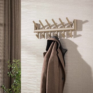 WoonStijl Kapstok Tubo 2x6 haken Drift Beige