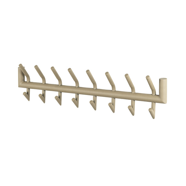 WoonStijl Kapstok Tubo 2x8 haken Beige