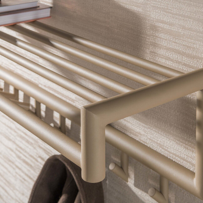 WoonStijl Kapstok Tubo 7 haken Drift beige