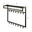WoonStijl Kapstok Tubo hoog 2x7 haken Drift bruin
