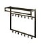WoonStijl Kapstok Tubo hoog 2x7 haken Drift bruin