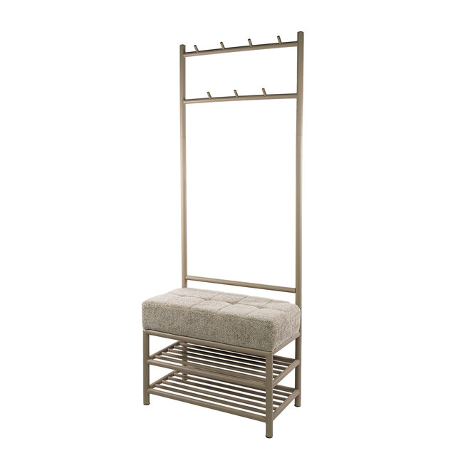 WoonStijl Garderobebank Luno 70cm Beige