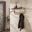 WoonStijl Kapstok Terra roede en hoedenplank 2x7 haken Beige