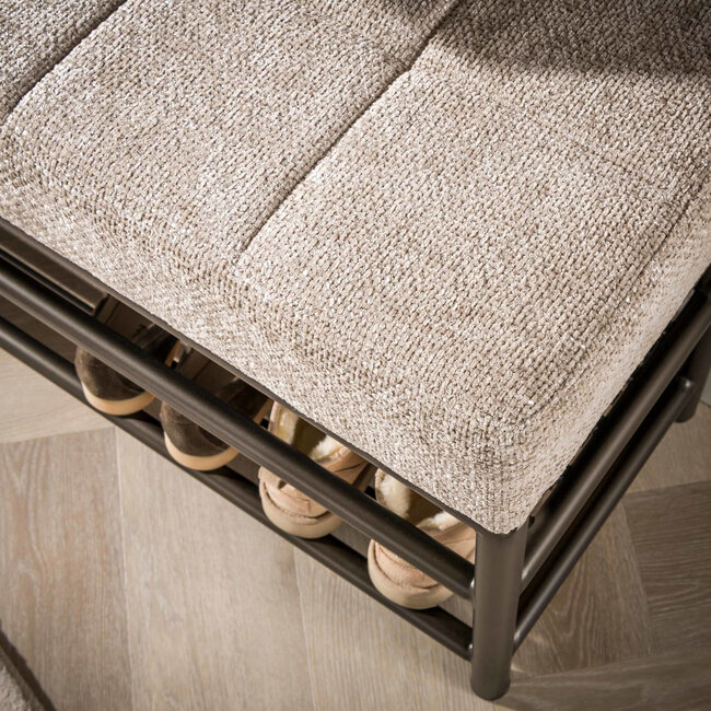 WoonStijl Schoenenbank Terra 125cm Drift bruin