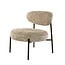 WoonStijl Fauteuil Round - Monti zand - Bruin frame