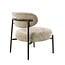WoonStijl Fauteuil Round - Monti zand - Bruin frame