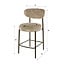 WoonStijl Barstoel Round Cargo zand - frame bruin