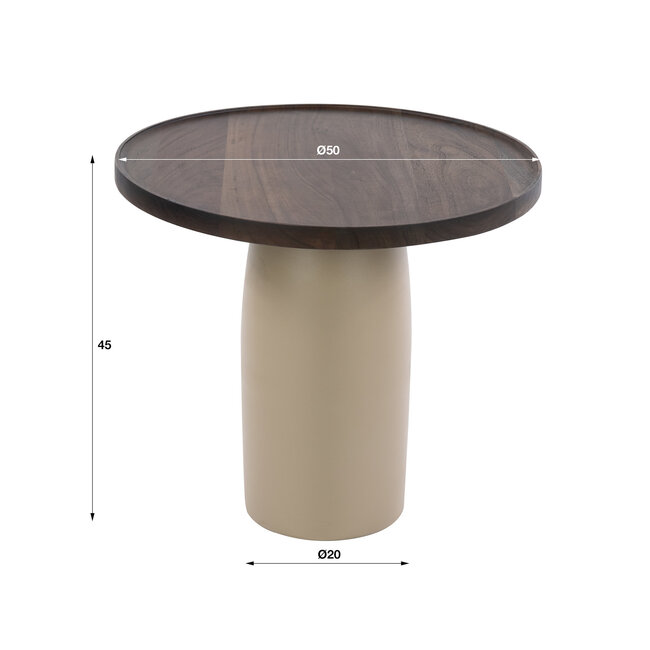 WoonStijl Bijzettafel Dune Beige