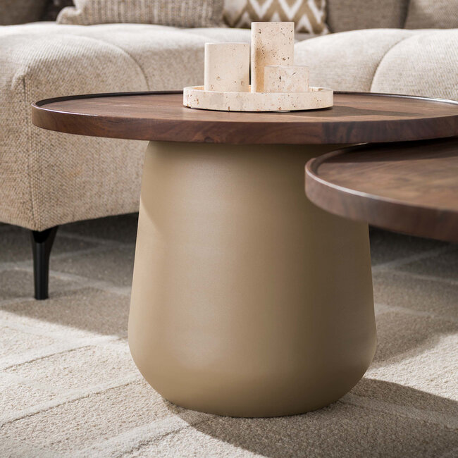 WoonStijl Salontafelset Dune Beige rond