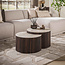 WoonStijl Salontafel Ceramo half rond set van 2 Taj Mahal