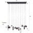 WoonStijl Hanglamp Orb 6+5-lichts Zwart