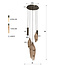 WoonStijl Hanglamp Cocoon pendel getrapt 5-lichts Sienna bruin-frosted